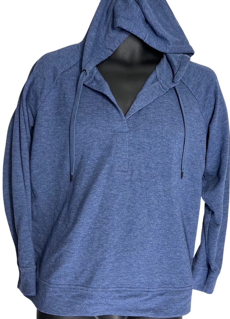 Style Co Hoodie Size M Blue Pullover Long Sleeves Casual Loungwear Minimalist